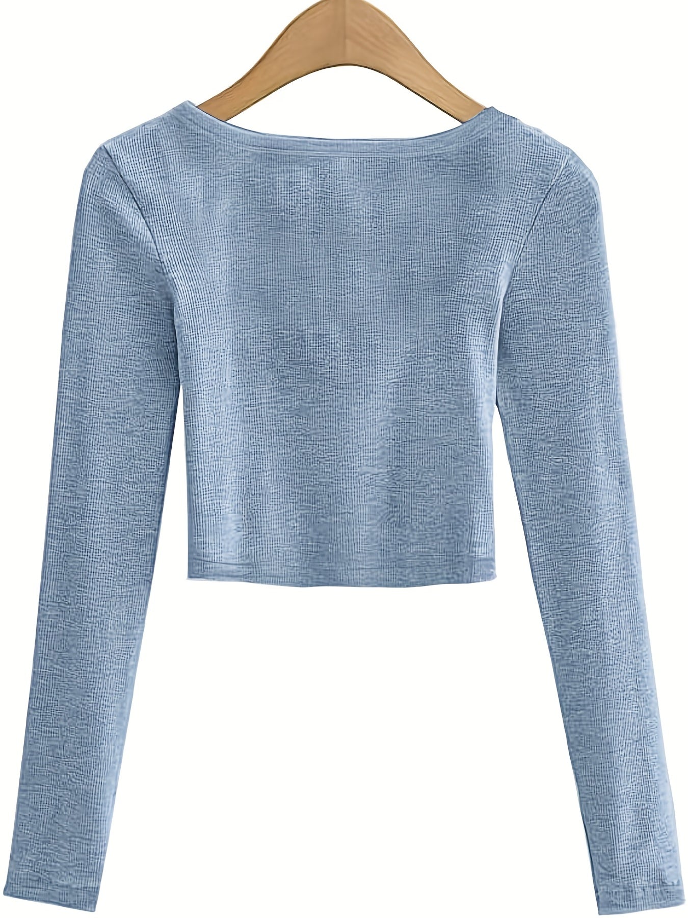 Chic All-Season Scoop Neck Crop Top