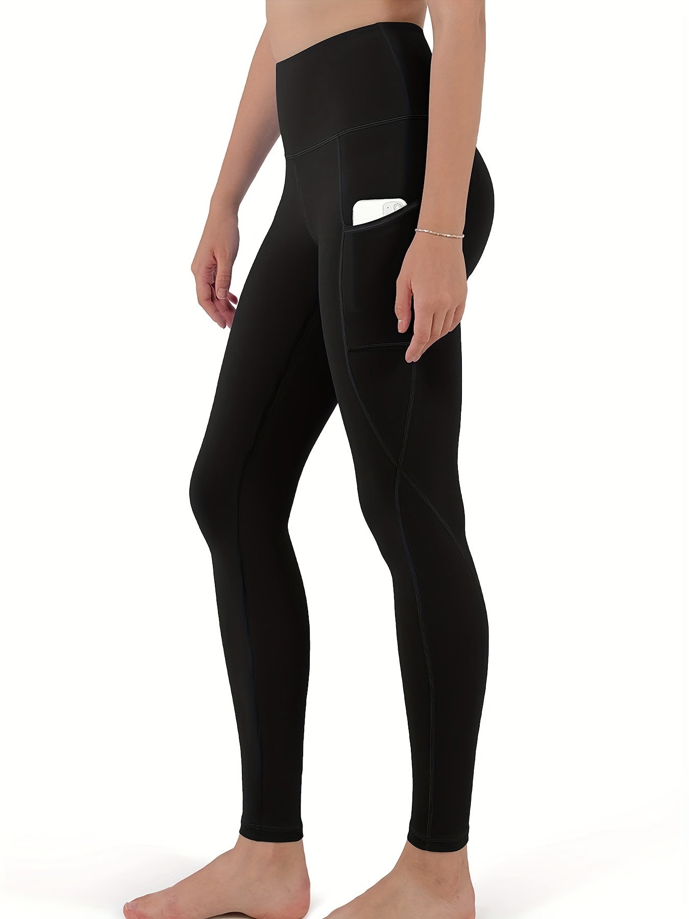 High-Waist Yoga Leggings with Pockets