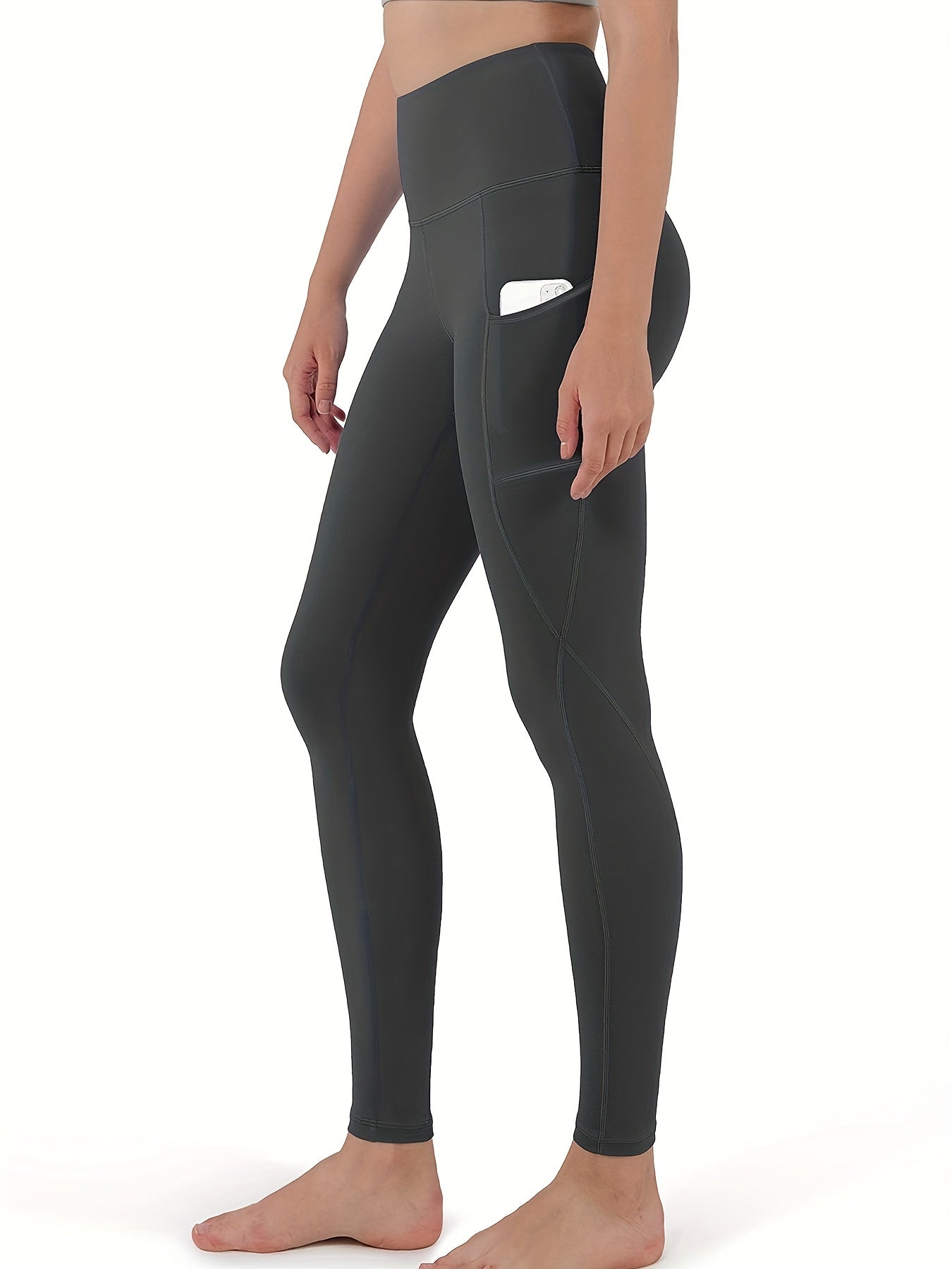 High-Waist Yoga Leggings with Pockets