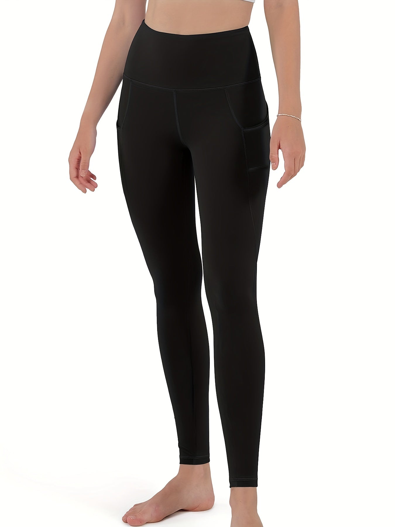 High-Waist Yoga Leggings with Pockets