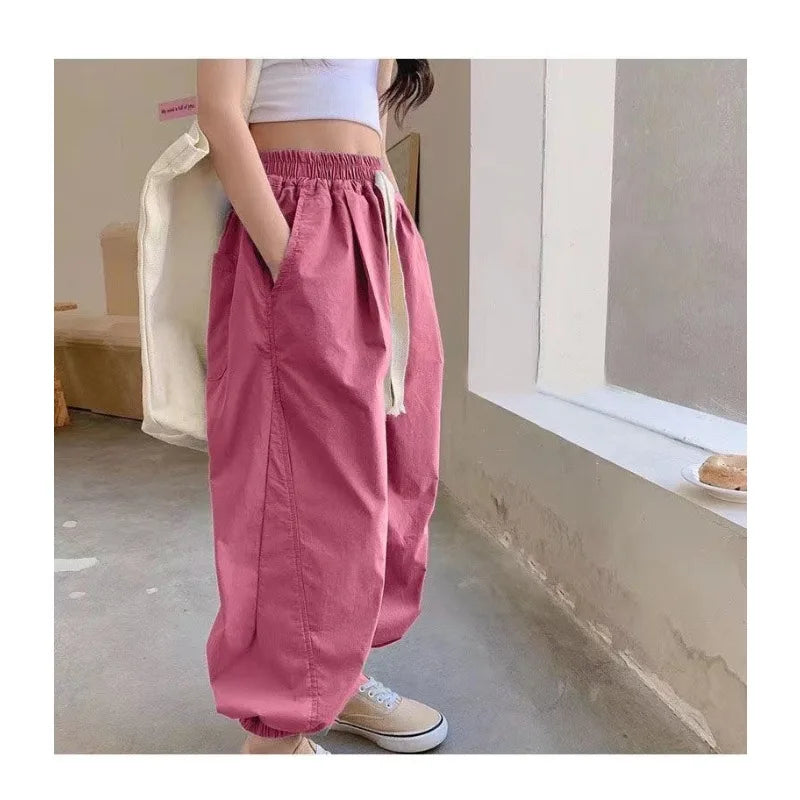 Kids Summer Cargo Pants - Korean Style
