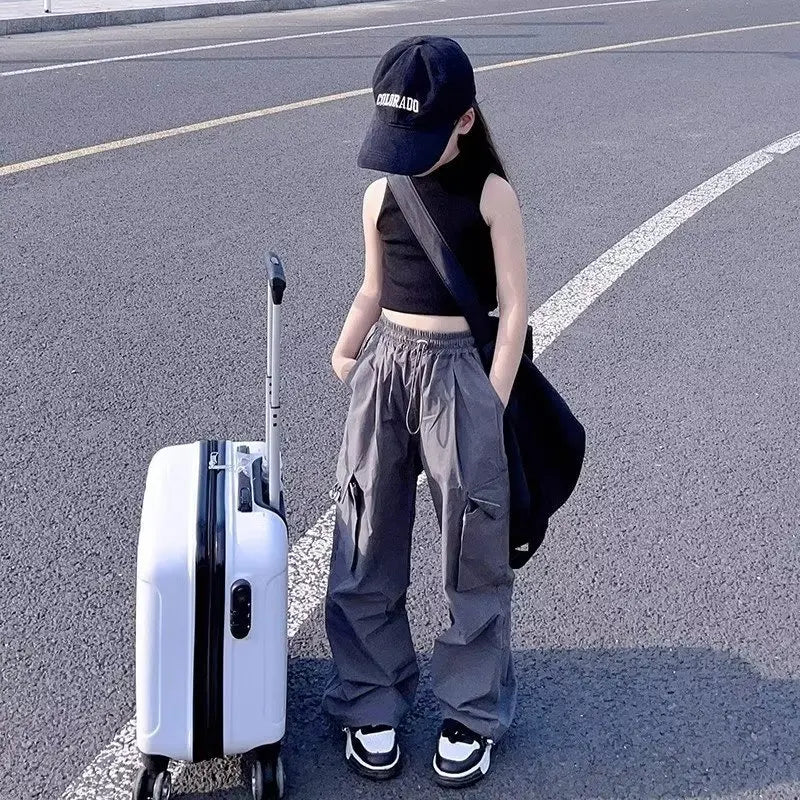 Girls Vintage Streetwear Cargo Pants