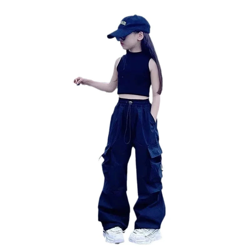 Girls Vintage Streetwear Cargo Pants