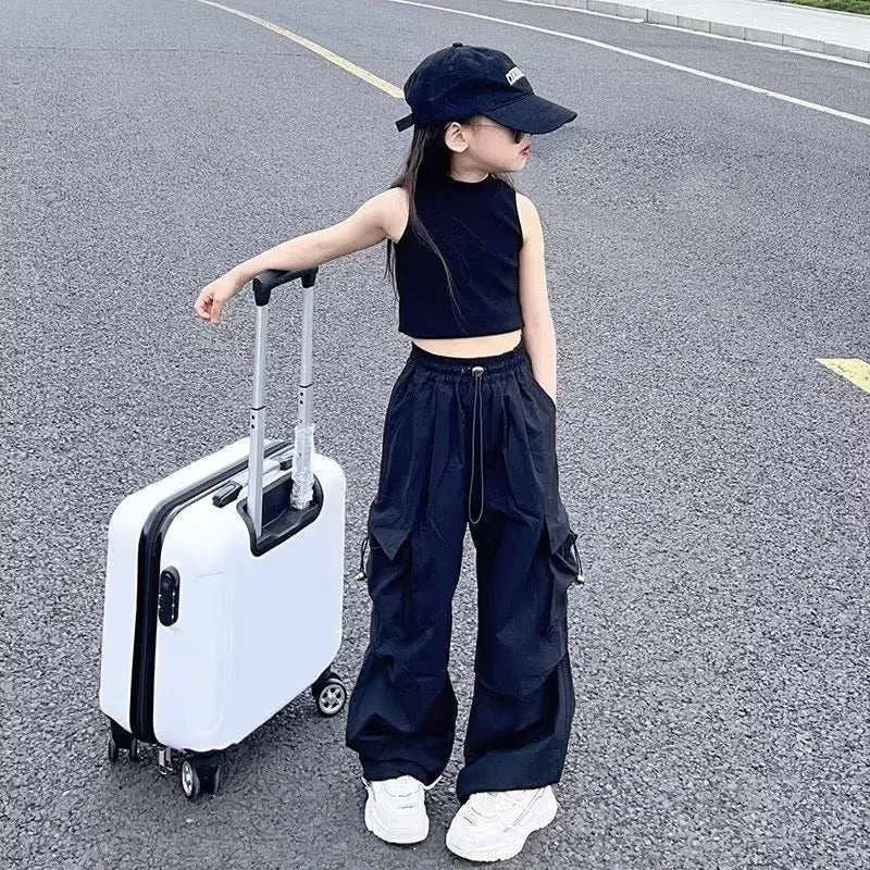 Girls Vintage Streetwear Cargo Pants