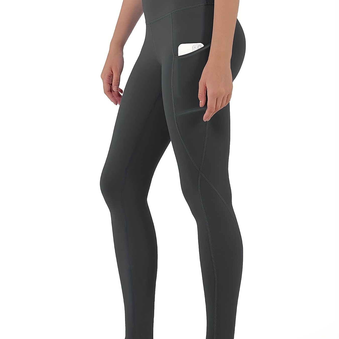 High-Waist Yoga Leggings with Pockets