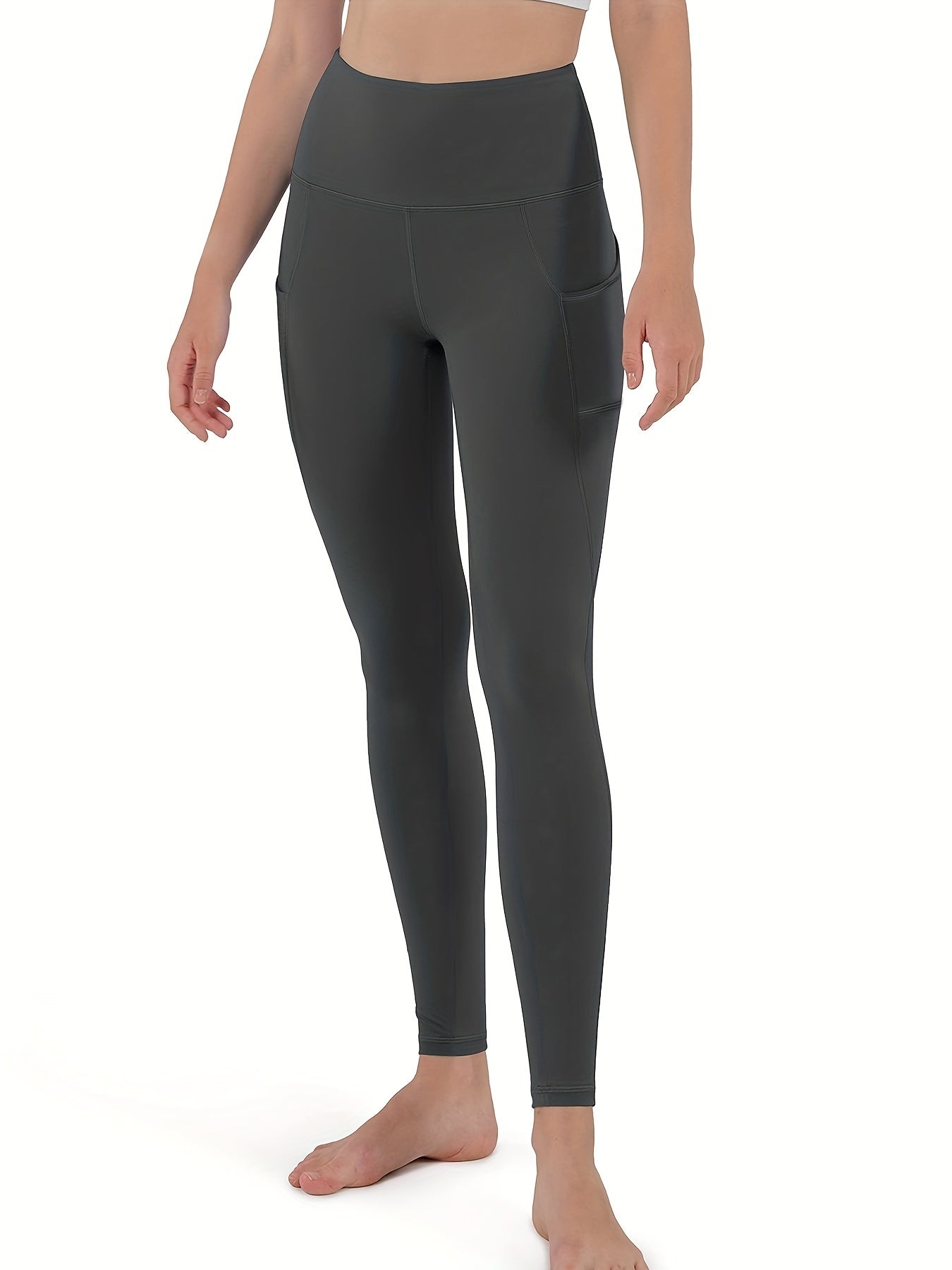 High-Waist Yoga Leggings with Pockets