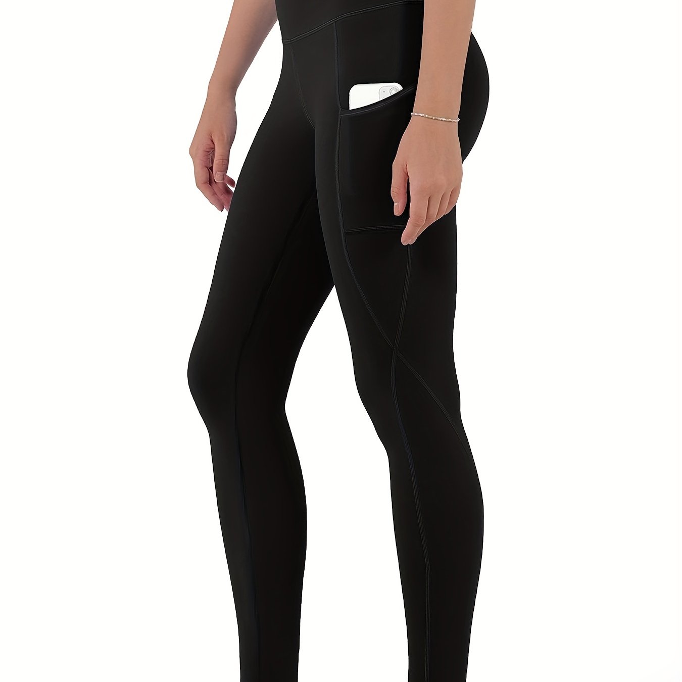 High-Waist Yoga Leggings with Pockets