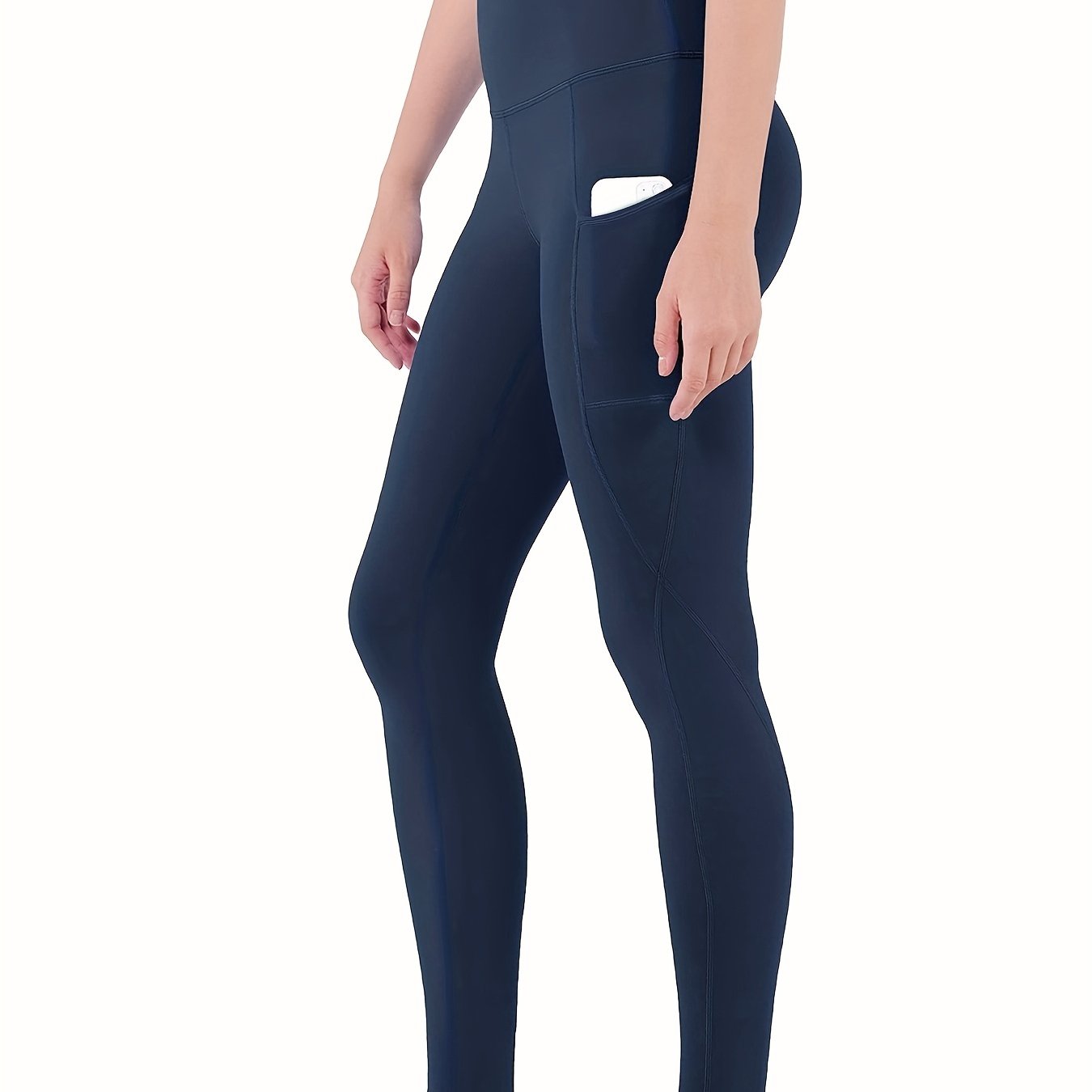 High-Waist Yoga Leggings with Pockets