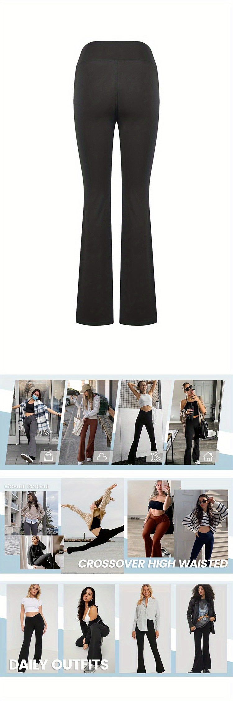 High Waist Flared Yoga Leggings