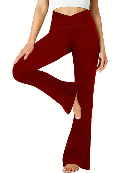 High Waist Flared Yoga Leggings