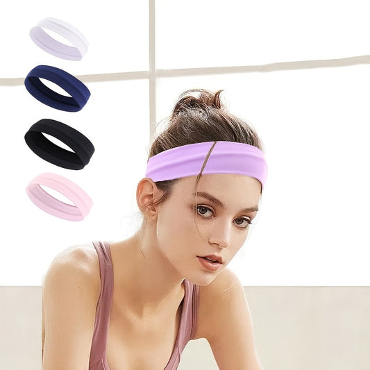 Non-Slip Pink Sports Headband for Women