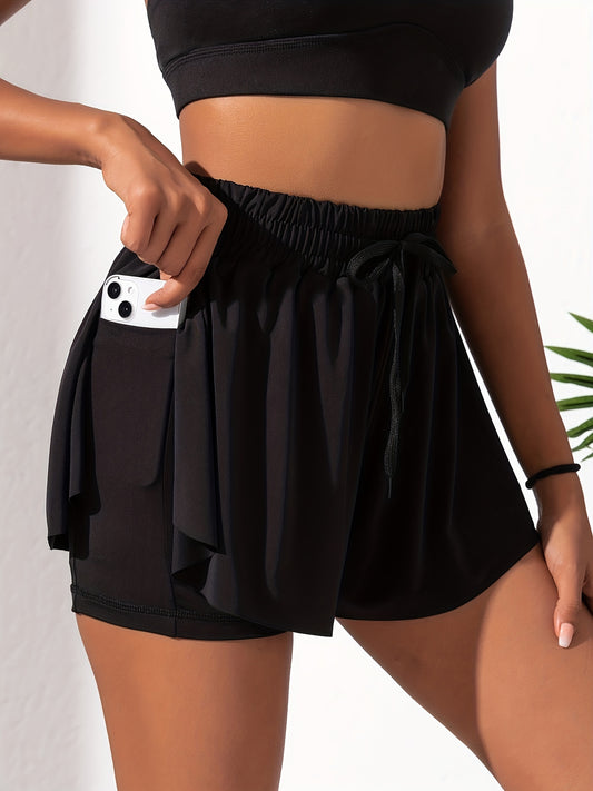 Breathable Summer Yoga Shorts with Pockets