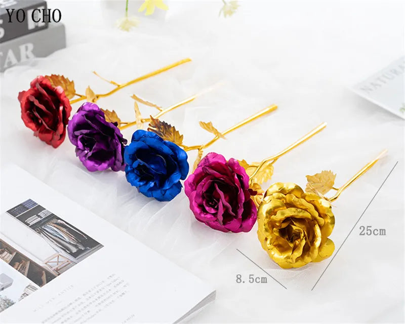 24K Gold Foil Rose in Gift Box