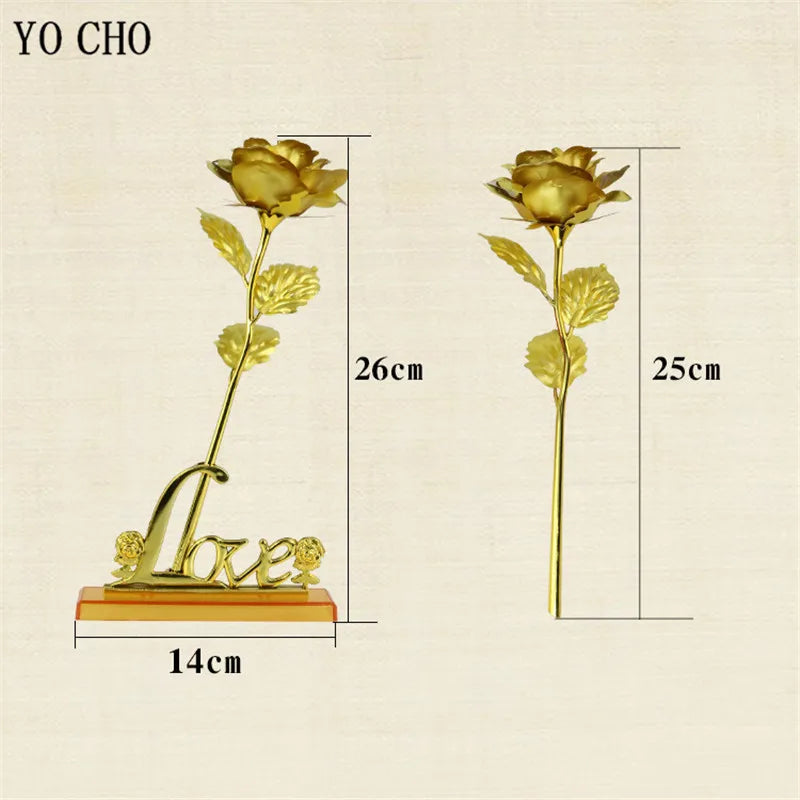 24K Gold Foil Rose in Gift Box