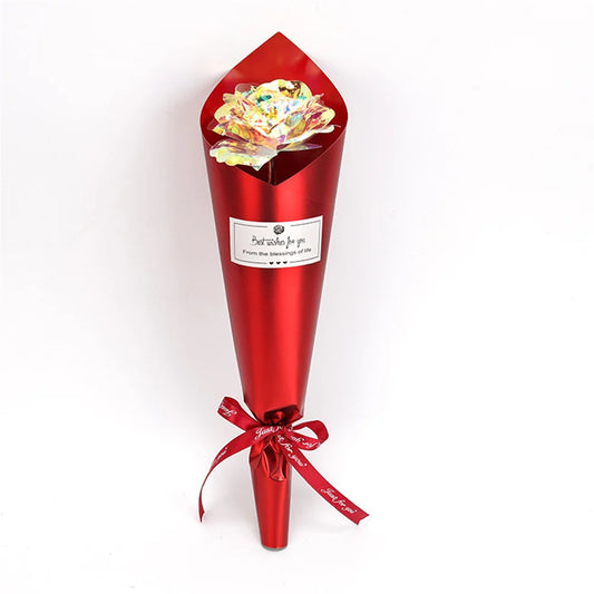 24K Gold Foil Galaxy Rose - Perfect Gift