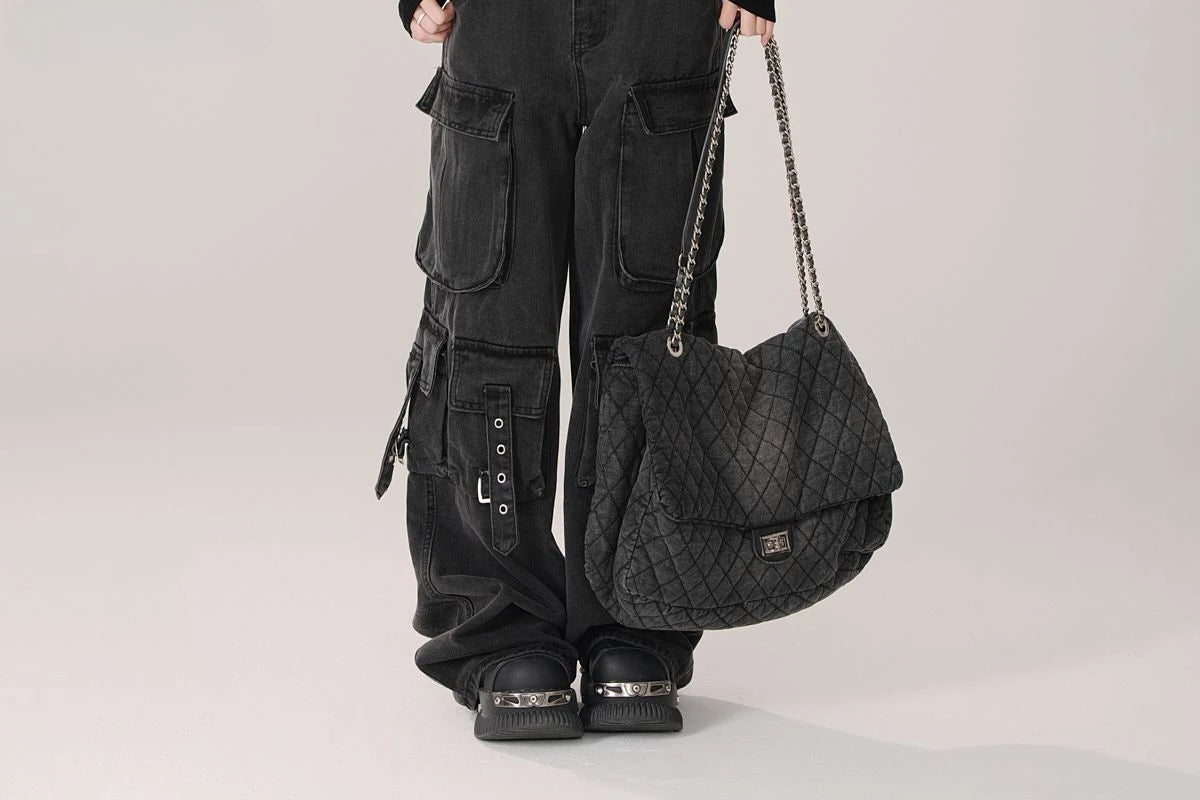 ADAgirl Y2K High Waist Cargo Jeans
