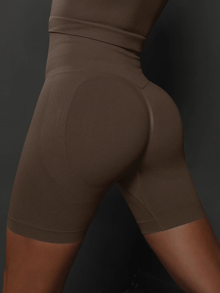 High Waist Seamless Yoga Shorts