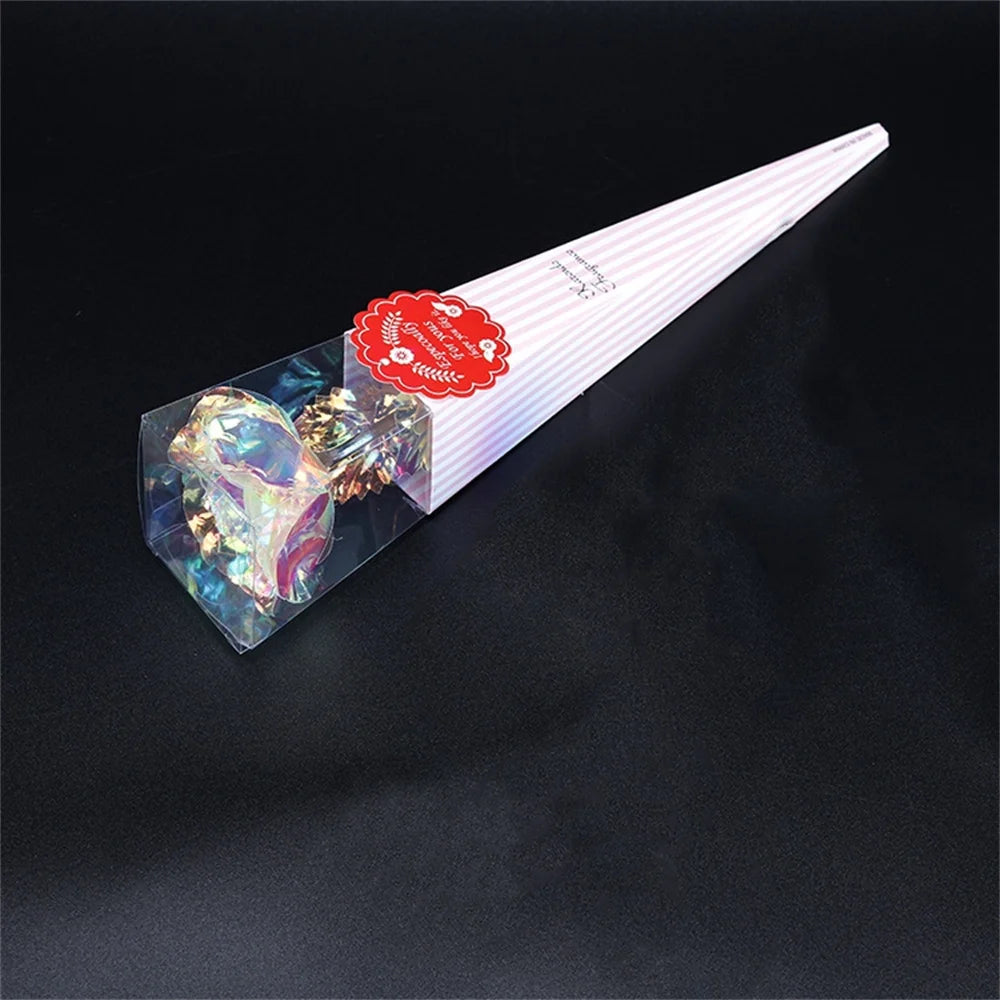 24K Gold Foil Galaxy Rose - Perfect Gift