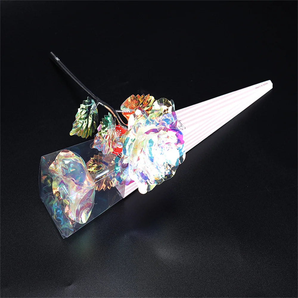 24K Gold Foil Galaxy Rose - Perfect Gift