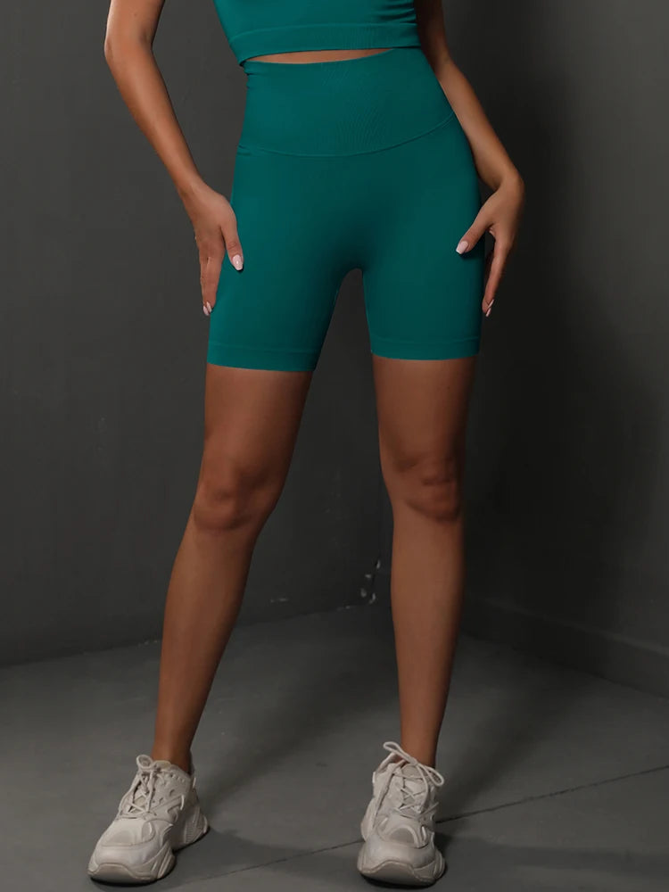 High Waist Seamless Yoga Shorts