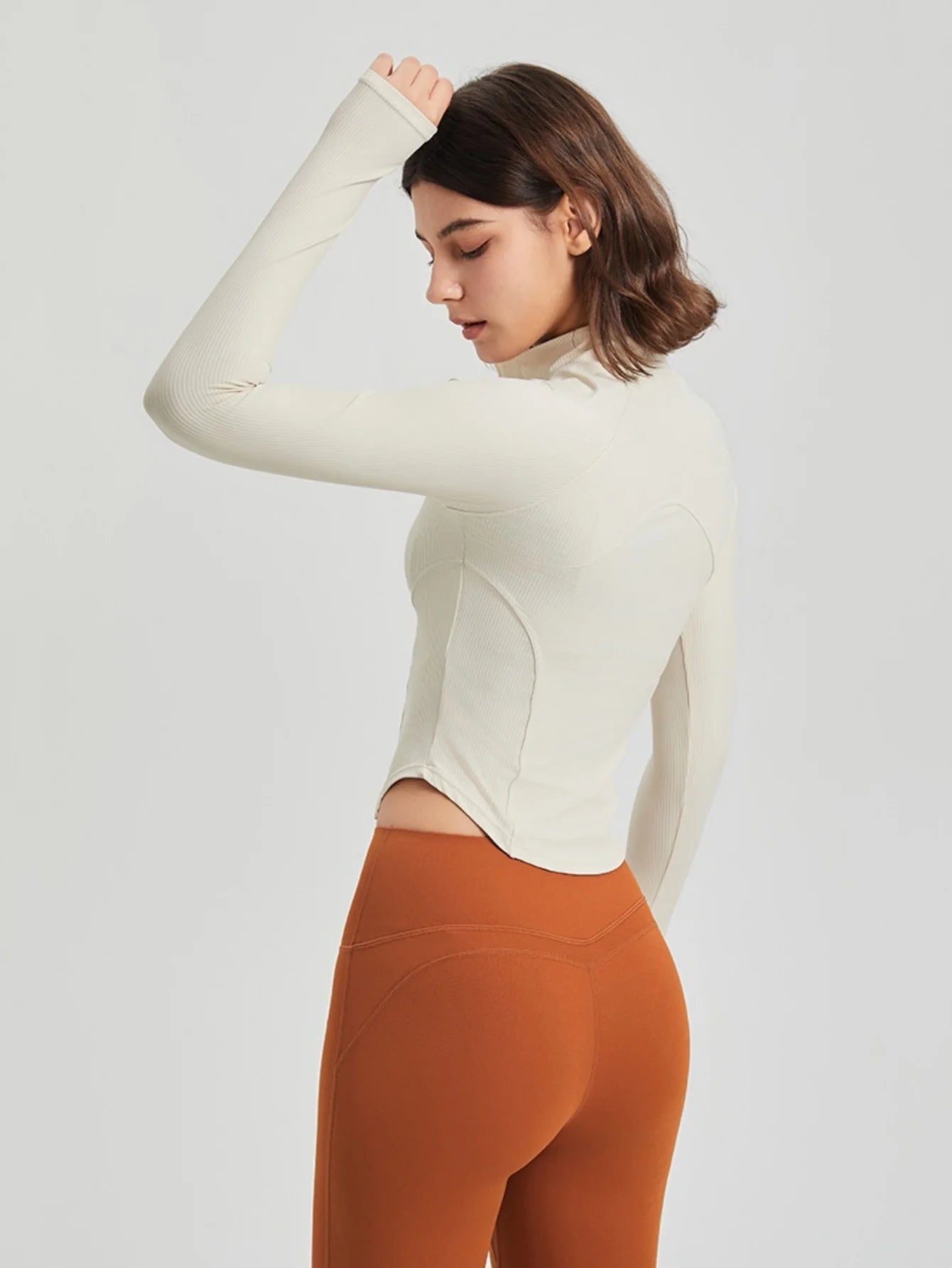Slim Fit Zipper Sports Jacket for Women