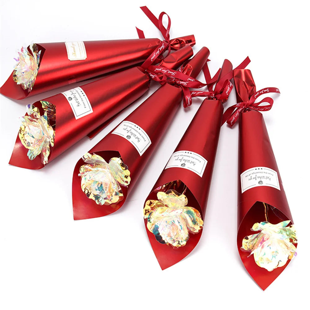 24K Gold Foil Galaxy Rose - Perfect Gift
