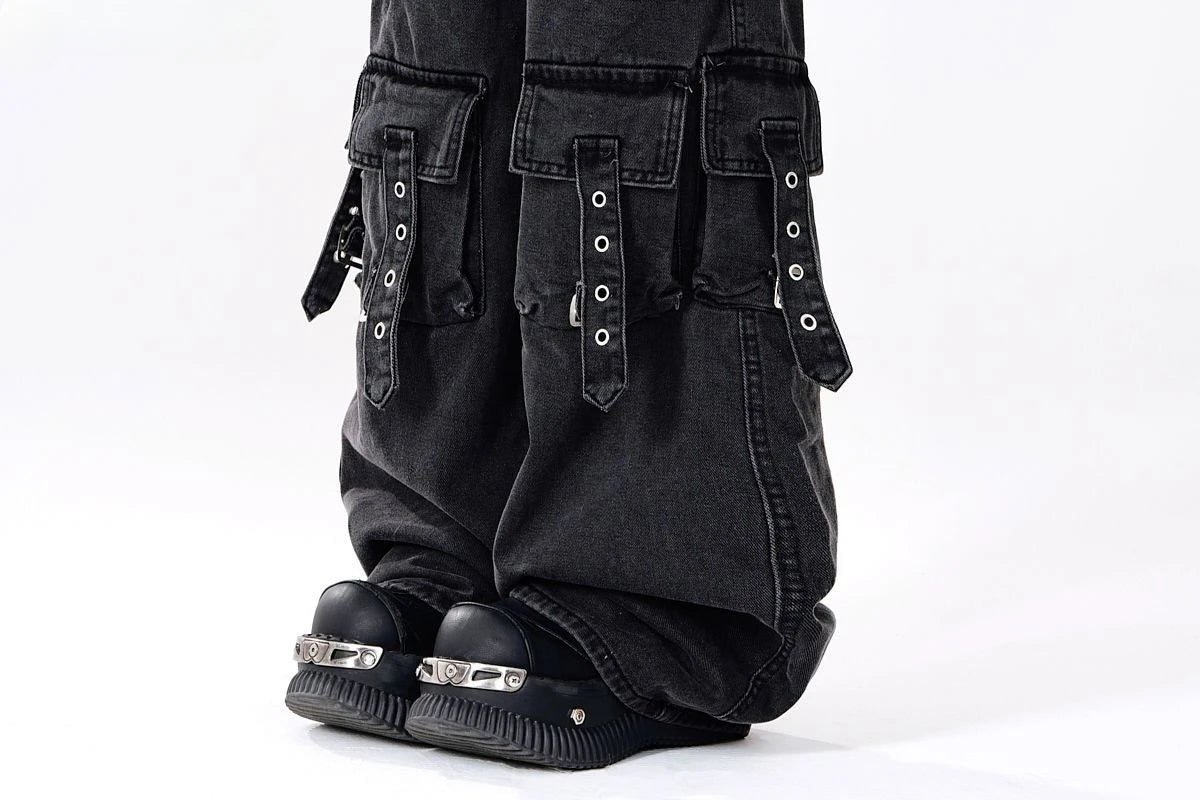 ADAgirl Y2K High Waist Cargo Jeans