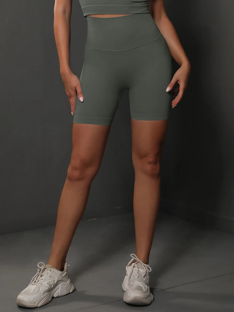High Waist Seamless Yoga Shorts