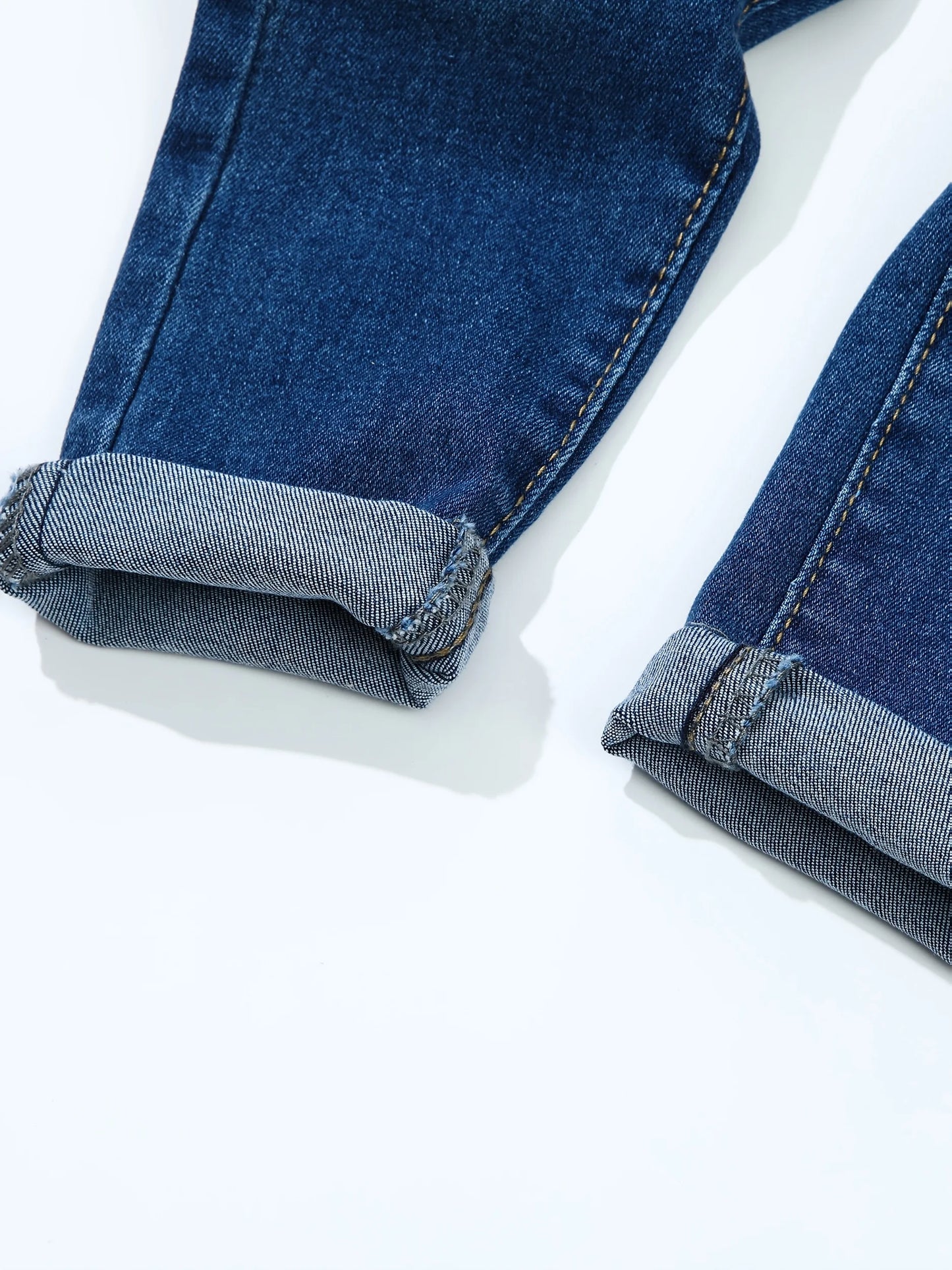 Boys' Street Style Cargo Jeans - Solid Blue