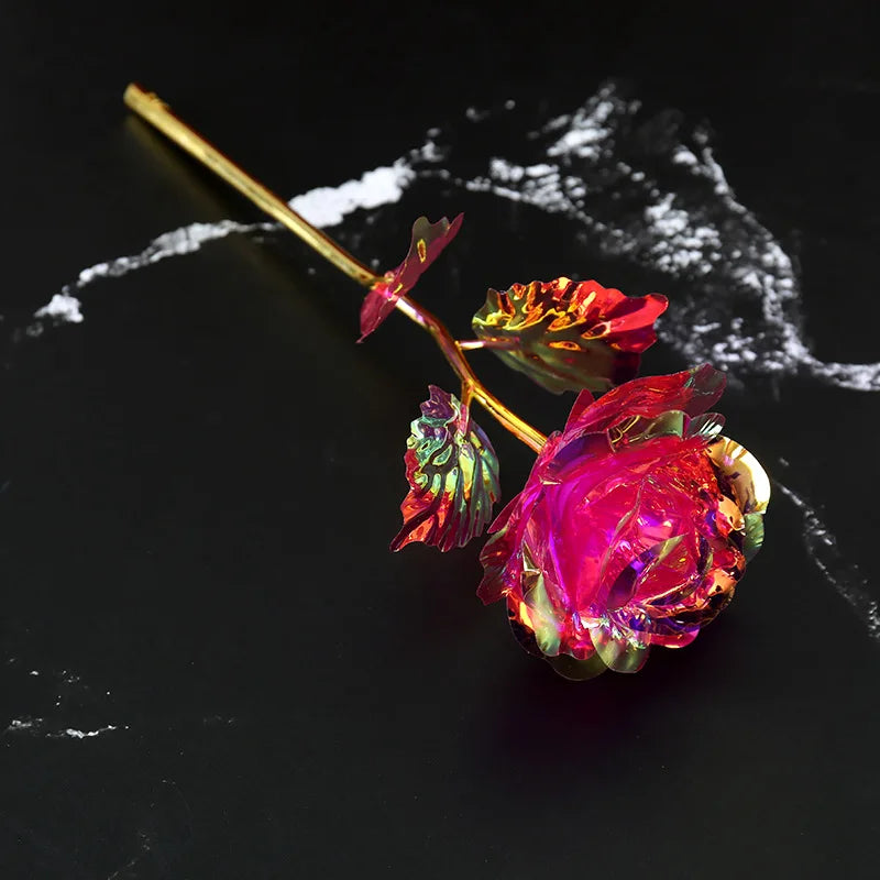 24K Gold Foil Galaxy Rose - Perfect Gift