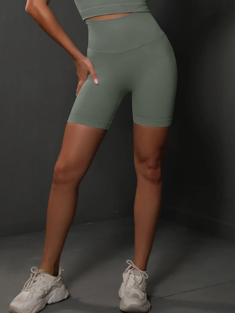 High Waist Seamless Yoga Shorts