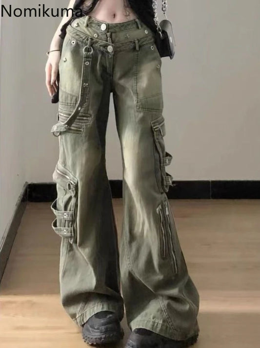 Y2K Vintage Cargo Jeans for Women