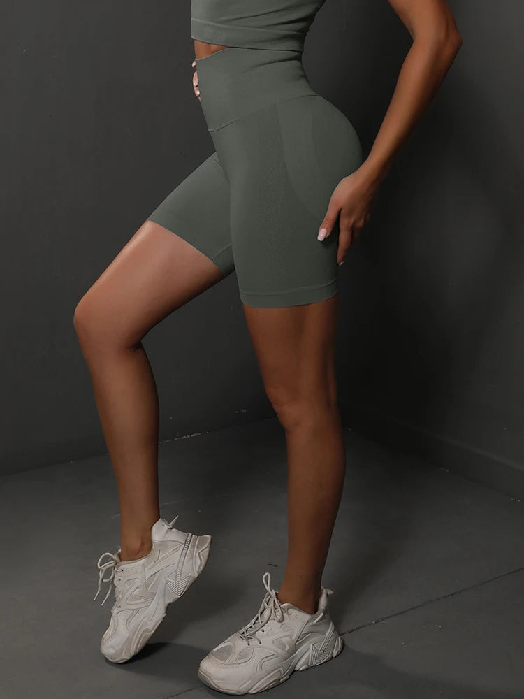 High Waist Seamless Yoga Shorts