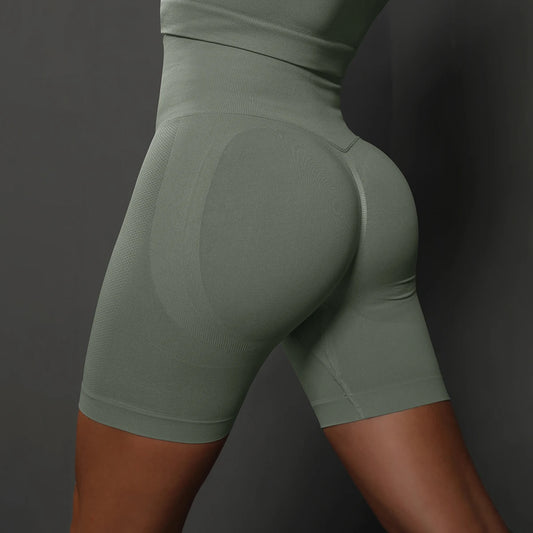 High Waist Seamless Yoga Shorts