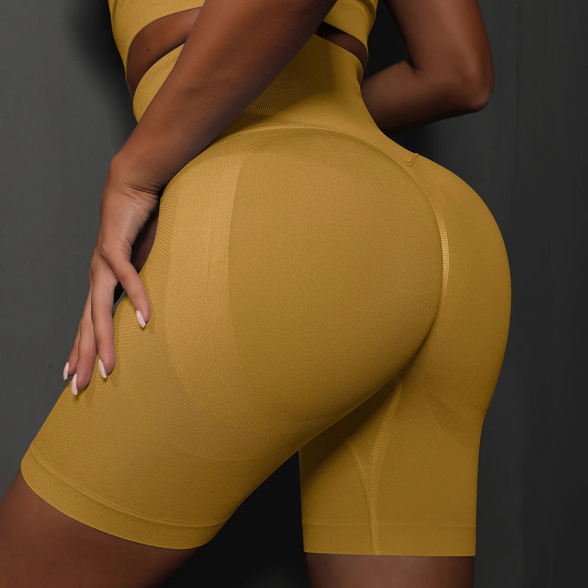High Waist Seamless Yoga Shorts