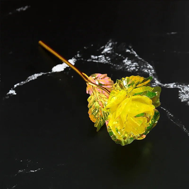 24K Gold Foil Galaxy Rose - Perfect Gift