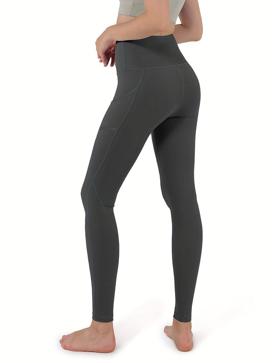 High-Waist Yoga Leggings with Pockets